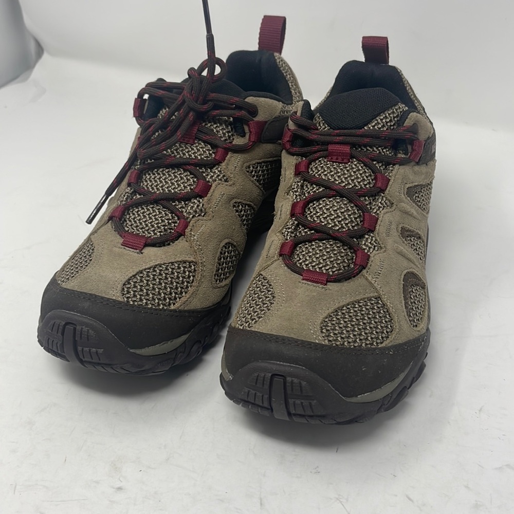 Merrell Womens Yokota 2 Brown Suede Low Top Hiking Shoes Sneakers New no box